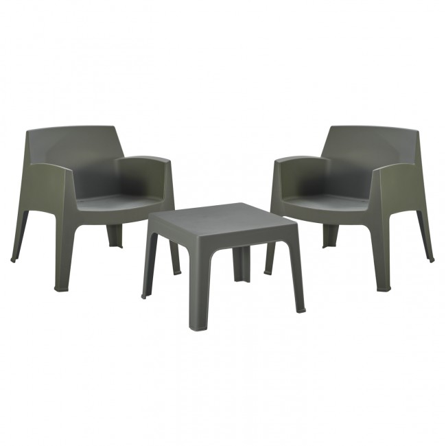 ΣΕΤ LOUNGE 3ΤΜΧ SLEEK HM21274.05 DARK OLIVE GREEN ΠΟΛΥΠΡΟΠΥΛΕΝΙΟ