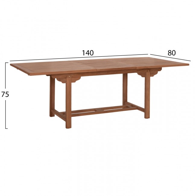 ΣΕΤ ΤΡΑΠΕΖΑΡΙΑΣ DONNY HM21292 ΤΡΑΠΕΖΙ ΕΠΕΚΤΕΙΝΟΜΕΝΟ & 6 ΠΟΛΥΘΡΟΝΕΣ--ΤΕΑΚ