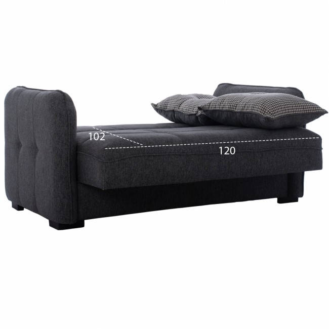 ΣΕΤ ΣΑΛΟΝΙ ISABELLA ΜΕ 3ΘΕΣΙΟ ΚΑΙ 2ΘΕΣΙΟ ΚΑΝΑΠΕ ΚΡΕΒΑΤΙ HM11700.31 ΓΚΡΙ