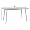 ΣΕΤ ΤΡΑΠΕΖΑΡΙΑΣ 5ΤΜΧ OFIRA HM10634 MDF TOP ΣΕ SONAMA--ΛΕΥΚΕΣ ΚΑΡΕΚΛΕΣ