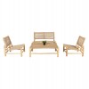 ΣΑΛΟΝΙ ΕΞΩΤ. ΧΩΡΟΥ 4ΤΜΧ LONDER HM11957 ΜΑΣΙΦ TEAK-ΣΥΝΘ.RATTAN-ΦΥΣΙΚΟ