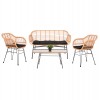 ΣΕΤ ΣΑΛΟΝΙ ΕΞΩΤΕΡΙΚΟΥ ΧΩΡΟΥ 4ΤΜΧ ALLEGRA HM21052 WICKER-ΜΕΤΑΛΛΟ