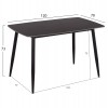 ΣΕΤ ΤΡΑΠΕΖΑΡΙΑΣ 5ΤΜΧ RAVEN HM21067.02 ΚΕΡΑΜΙΚΟ TOP ΜΑΥΡΟ ΜΑΡΜΑΡΟ--ΜΕΤΑΛΛΟ