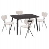 ΣΕΤ ΤΡΑΠΕΖΑΡΙΑΣ 5ΤΜΧ RAVEN HM21067.02 ΚΕΡΑΜΙΚΟ TOP ΜΑΥΡΟ ΜΑΡΜΑΡΟ--ΜΕΤΑΛΛΟ