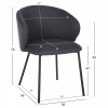 ΣΕΤ ΤΡΑΠΕΖΑΡΙΑΣ 5ΤΜΧ RAVEN HM21069.02 ΚΕΡΑΜΙΚΟ TOP ΜΑΥΡΟ ΜΑΡΜΑΡΟ & 4 ΚΑΡΕΚΛΕΣ