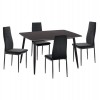 ΣΕΤ ΤΡΑΠΕΖΑΡΙΑΣ 5ΤΜΧ RAVEN HM21224.02 ΚΕΡΑΜΙΚΟ TOP ΜΑΥΡΟ ΜΑΡΜΑΡΟ--ΒΕΛΟΥΔΟ ΜΑΥΡΟ