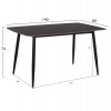 ΣΕΤ ΤΡΑΠΕΖΑΡΙΑΣ 5ΤΜΧ RAVEN HM21072.02 ΚΕΡΑΜΙΚΟ TOP ΜΑΥΡΟ ΜΑΡΜΑΡΟ & 4 ΚΑΡΕΚΛΕΣ