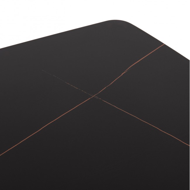 ΣΕΤ ΤΡΑΠΕΖΑΡΙΑΣ 5ΤΜΧ RAVEN HM21072.02 ΚΕΡΑΜΙΚΟ TOP ΜΑΥΡΟ ΜΑΡΜΑΡΟ & 4 ΚΑΡΕΚΛΕΣ