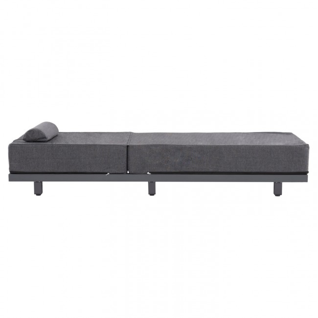 ΕΠΑΓΓΕΛΜ. ΞΑΠΛΩΣΤΡΑ JESSIE HM10714.03 ΣΚΟΥΡΟ ΓΚΡΙ ΑΛΟΥΜ.& ΜΑΞΙΛΑΡΙ 200x71x79Υεκ