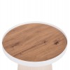 ΣΕΤ 2ΤΜΧ ΤΡΑΠΕΖΙΑ ΣΑΛΟΝΙΟΥ DUNCAN HM21082 MDF ΚΡΕΜ ΚΑΙ ΚΕΡΑΜΙΚΟ TOP Φ80εκ & Φ45εκ