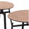 ΣΕΤ 2ΤΜΧ ΤΡΑΠΕΖΙΑ ΣΑΛΟΝΙΟΥ NORTON HM21088 MDF-ΜΕΤΑΛΛΟ Φ80εκ & Φ45εκ