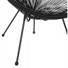 ΣΕΤ ΕΞΩΤΕΡΙΚΟΥ ΧΩΡΟΥ 3ΤΜΧ ACAPULCO HM21101 P.E.RATTAN-ΜΕΤΑΛΛΟ ΣΕ ΜΑΥΡΟ