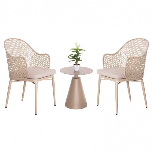 ΣΕΤ LOUNGE 3TMX ΕΞ.ΧΩΡΟΥ OREGO HM21106.03 ΑΛΟΥΜΙΝΙΟ ΣΕ ΚΑΠΟΥΤΣΙΝΟ