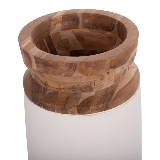 ΔΙΑΚΟΣΜΗΤΙΚΑ ΒΑΖΑ ΔΑΠΕΔΟΥ 2ΤΜΧ LINTER HM21140.02 FIBER CEMENT ΛΕΥΚΟ-ΞΥΛΟ ΤΕΑΚ 47Υ & 60Υεκ