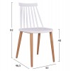 ΣΕΤ ΤΡΑΠΕΖΑΡΙΑΣ 5ΤΜΧ MINIMAL HM21172 MDF TOP ΣΕ ΛΕΥΚΟ-ΣΚΕΛΕΤΟΣ ΣΕ ΦΥΣΙΚΟ ΞΥΛΟΥ