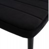 ΣΕΤ ΤΡΑΠΕΖΑΡΙΑΣ 5ΤΜΧ MINIMAL HM21173 MDF TOP ΜΑΥΡΟ-ΒΕΛΟΥΔΟ & ΜΕΤΑΛΛΟ ΜΑΥΡΟ
