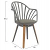 ΣΕΤ ΤΡΑΠΕΖΑΡΙΑΣ 5ΤΜΧ ANAIS HM21176 MDF TOP ΣΕ ΓΚΡΙ--P.P. & PU ΣΕ ΓΚΡΙ