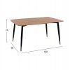 ΣΕΤ ΤΡΑΠΕΖΑΡΙΑΣ 5ΤΜΧ JOLIE HM11198.03 MDF TOP-ΒΕΛΟΥΔΟ ΚΥΠΑΡΙΣΣΙ & ΜΕΤΑΛΛΟ ΜΑΥΡΟ