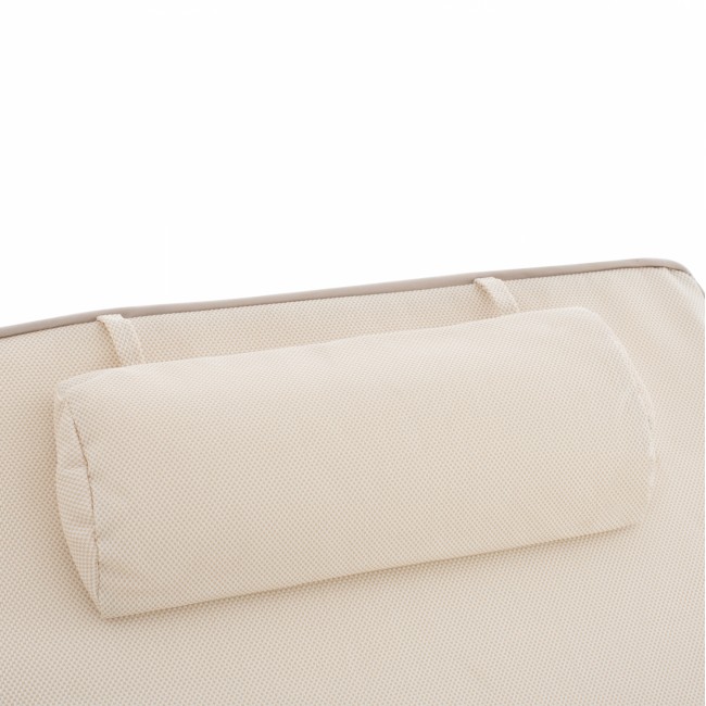 ΜΑΞΙΛΑΡΙ ΞΑΠΛΩΣΤΡΑΣ TEXTILENE 600gr SIFNOS ΜΠΕΖ HM11236.60T 196(117+1+78)x58x9εκ.