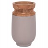 ΔΙΑΚΟΣΜΗΤΙΚΟ ΒΑΖΟ ΔΑΠΕΔΟΥ LINTER HM4662.05S FIBER CEMENT ΓΚΡΙ ΜΑΤ--ΞΥΛΟ ΤΕΑΚ Φ34x60Υεκ