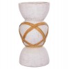 ΔΙΑΚΟΣΜΗΤΙΚΟ ΒΑΖΟ ΔΑΠΕΔΟΥ MAYNARD HM4672.02L FIBER CEMENT ΛΕΥΚΟ--RATTAN Φ32x62.5Υεκ.