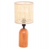 ΕΠΙΤΡΑΠΕΖΙΟ ΦΩΤΙΣΤΙΚΟ LYKTUR HM4709 ΜΠΕΖ ΚΑΠΕΛΟ WICKER-ΞΥΛΙΝΗ ΒΑΣΗ Φ15,5x35,5Υεκ.