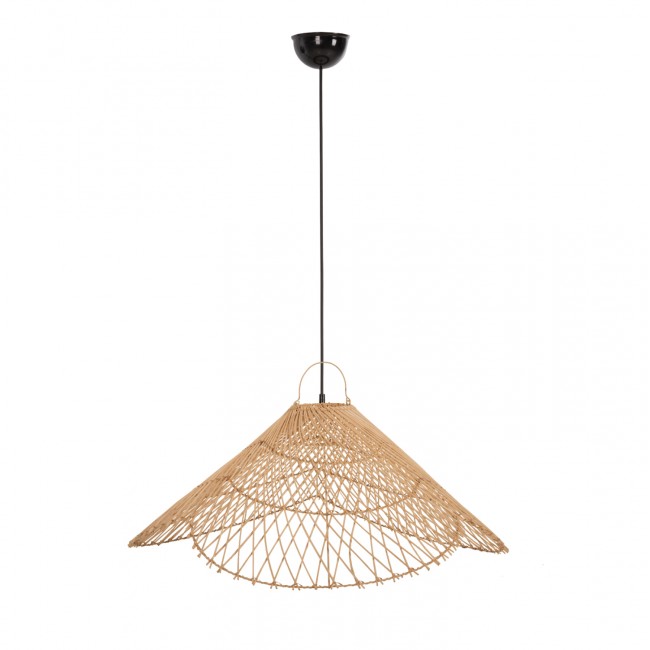 ΦΩΤΙΣΤΙΚΟ ΟΡΟΦΗΣ ΚΡΕΜΑΣΤΟ HM7879.02 RATTAN ΣΕ ΦΥΣΙΚΟ ΧΡΩΜΑ Φ80x126Υ εκ.