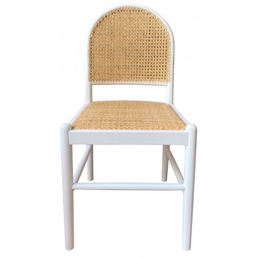 ΚΑΡΕΚΛΑ ΑΠΟ ΟΞΙΑ ΣΕ ΛΕΥΚΟ-RATTAN ΜΠΕΖ HM9407.03 43x50x87Yεκ.