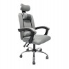 ΚΑΡΕΚΛΑ ΓΡΑΦΕΙΟΥ CRONER HM1196.02 ΓΚΡΙ MESH-ΜΕΤΑΛ.ΒΑΣΗ-NYLON ΣΚΕΛΕΤΟΣ 58x67x124Υεκ.
