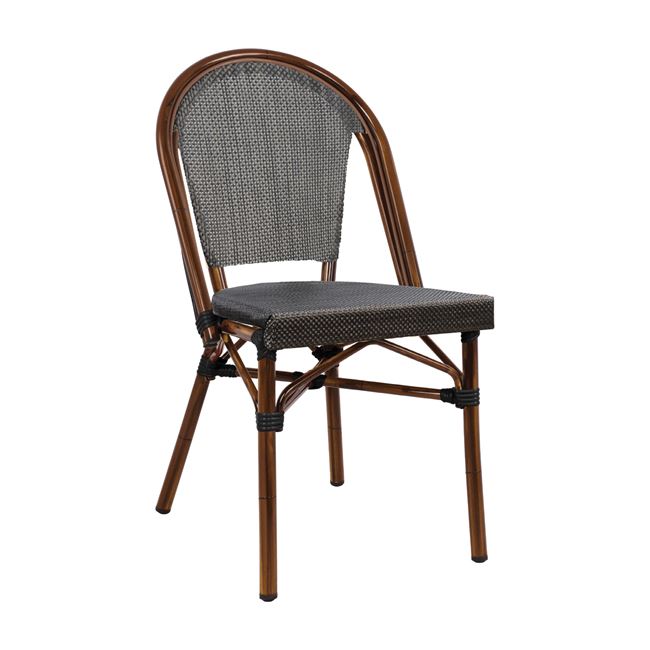 ΚΑΡΕΚΛΑ PRETORIA ΜΕΤΑΛΛΙΚΗ BAMBOO LOOK ΚΑΦΕ HM5718 54x62x89 εκ.