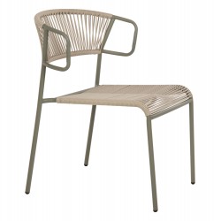 ΚΑΡΕΚΛΑ SUKI HM6053.05 ΜΕΤΑΛΛO KAI ΣΥΝΘΕΤΙΚΟ RATTAN ΣΕ ΑΝΟΙΧΤΟ ΠΡΑΣΙΝΟ 54x62x80Υεκ