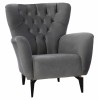 ΠΟΛΥΘΡΟΝΑ ΜΠΕΡΖΕΡΑ Τ. CHESTERFIELD ΒΕΛΟΥΔΟ ΓΚΡΙ HM9217.20 87x88x100 εκ.