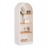 ΡΑΦΙΕΡΑ ΣΕΙΡΑ SANTORINI HM18044 MDF ΥΠΟΛΕΥΚΟ-ΡΑΦΙΑ ΞΥΛΟ ΕΛΑΤΟΥ ΦΥΣΙΚΟ 80x38x188,5Υεκ.