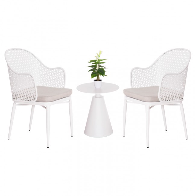 ΣΕΤ LOUNGE 3TMX ΕΞ.ΧΩΡΟΥ OREGO HM21106.02 ΑΛΟΥΜΙΝΙΟ ΣΕ ΛΕΥΚΟ