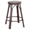 ΣΚΑΜΠΟ ΑΛΟΥΜΙΝΙΟΥ ΜΕΣ.ΥΨΟΥΣ CHINO HM6286.01 BAMBOO LOOK & TEXTILENE ΚΑΦΕ 43x43x65Υεκ