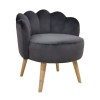 ΣΚΑΜΠΟ ΜΕ ΠΛΑΤΗ ELISE HM8628.01 ΑΠΟ ΓΚΡΙ ΒΕΛΟΥΔΟ 55x52x60Υ εκ.