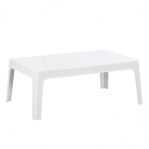 ΤΡΑΠΕΖΑΚΙ ΟΡΘΟΓΩΝΙΟ SLEEK HM6367.01 ΠΟΛΥΠΡΟΠΥΛΕΝΙΟ ΣΕ ΛΕΥΚΟ 99x59.5x39.5Υεκ.