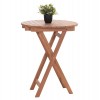 ΤΡΑΠΕΖΙ ΣΚΗΝΟΘΕΤΗ ΣΤΡΟΓΓΥΛΟ HEIDEL HM18120 ΞΥΛΟ TEAK--ΦΥΣΙΚΟ Φ60x75Υεκ.
