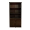 ΒΙΒΛΙΟΘΗΚΗ ΓΡΑΦΕΙΟΥ ΕΠΑΓΓΕΛΜΑΤΙΚΗ CAITLYN 80Χ40Χ180Υεκ.HM2014.02 WENGE ΜΕ 2 ΠΟΡΤΕΣ
