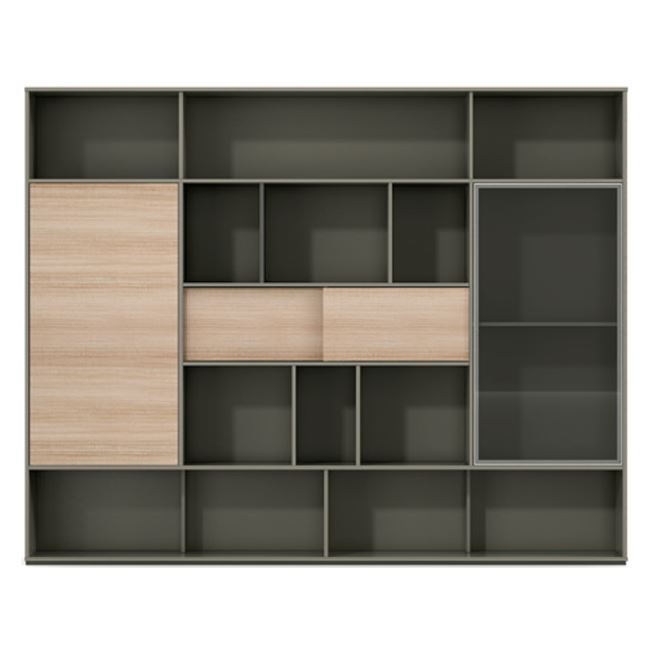 ΒΙΒΛΙΟΘΗΚΗ ΓΡΑΦΕΙΟΥ ΕΠΑΓΓΕΛΜΑΤΙΚΗ LUX SERIES 240Χ40Χ190Υεκ. ΣΤΑΧΤΙ ΜΟΚΑ HM2120