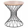 ΒΟΗΘΗΤΙΚΟ ΤΡΑΠΕΖΙ ΣΑΛΟΝΙΟΥ KEON HM18038.03 MDF TOP ΣΕ ΣΟΝΑΜΑ-ΜΕΤΑΛΛΟ Φ45x50Υεκ.