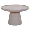 ΒΟΗΘΗΤΙΚΟ ΤΡΑΠΕΖΙ TRED HM18168.03 FIBER CEMENT ΓΚΡΙ-ΦΥΣΙΚΟ RATTAN--Φ49x30Υεκ.