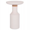 ΒΟΗΘΗΤΙΚΟ ΤΡΑΠΕΖΙ TRED(T) HM18169.02 FIBER CEMENT ΛΕΥΚΟ-ΦΥΣΙΚΟ RATTAN--Φ40x61Υεκ.