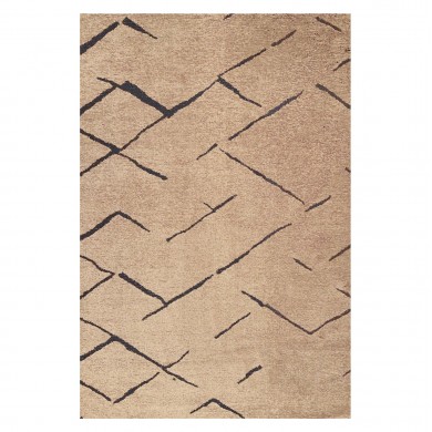 ΧΑΛΙ ΣΑΛΟΝΙΟΥ CALLISTO ΜΕ ΚΡΟΣΙΑ HM7674.01 ΑΝΟΙΧΤΟ ΚΑΦΕ ΜΑΥΡΟ 160Χ230 εκ.