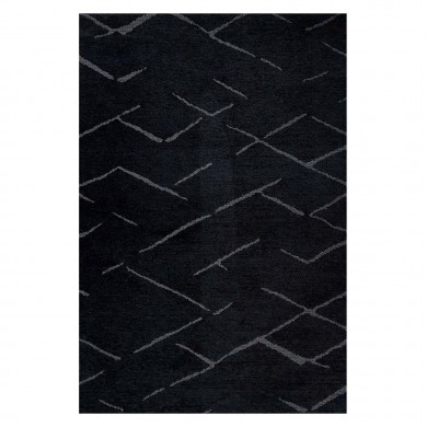 ΧΑΛΙ ΣΑΛΟΝΙΟΥ CALLISTO ΜΕ ΚΡΟΣΙΑ HM7674.03 ΜΑΥΡΟ ΓΚΡΙ 160Χ230 εκ.