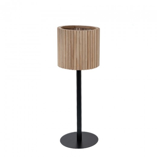 ΦΥΣΙΚΟ ΞΥΛΙΝΟ ΚΑΣΠΩ ΜΕ ΜΑΥΡΟ ΜΕΤΑΛΛΙΚΟ STAND 26x73EK