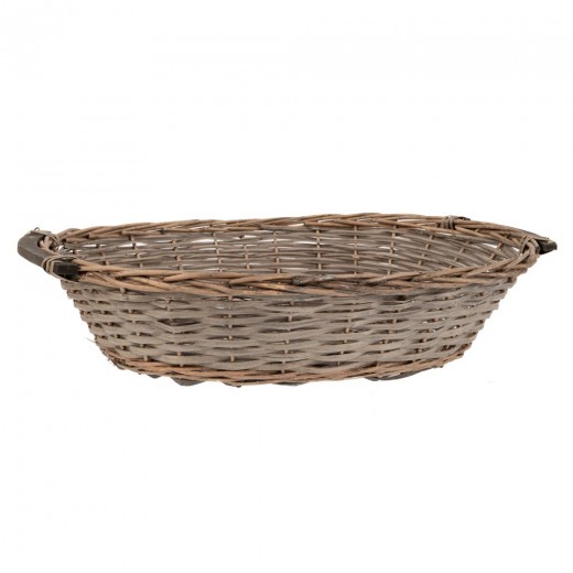 ΟΒΑΛ ΠΑΝΕΡΙ ΓΚΡΙ ΨΑΘΙΝΟ 61X48X16 ΕΚ