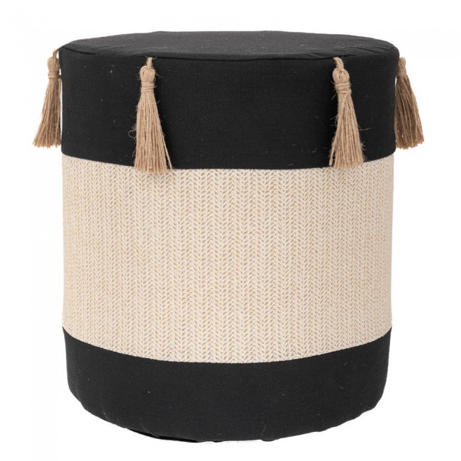 ΣΚΑΜΠΟ ΥΦΑΣΜΑΤΙΝΟ ΜΑΥΡΟ ΚΡΕΜ ΜΕ ΦΟΥΝΤΑΚΙΑ Φ34Χ37ΕΚ