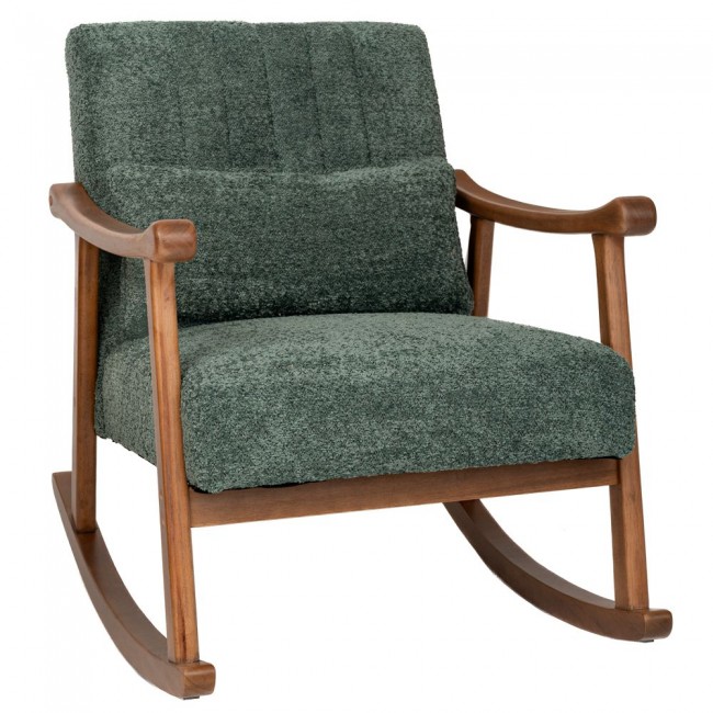 LOUNGE ΚΟΥΝΙΣΤΗ ΠΟΛΥΘΡΟΝΑ ΑΠΟ ΞΥΛΟ ΚΑΟΥΤΣΟΥΚ ΜΕ ΠΕΤΡΟΛ ΜΠΟΥΚΛΕ ΥΦΑΣΜΑ 83Χ60Χ80ΕΚ