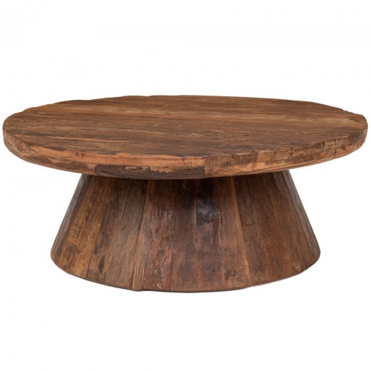 ΚΑΦΕ ΞΥΛΙΝΟ ΤΡΑΠΕΖΑΚΙ ΣΑΛΟΝΙΟΥ ΡΟΤΟΝΤΑ 80Χ80Χ32ΕΚ